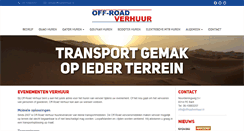 Desktop Screenshot of offroadverhuur.nl